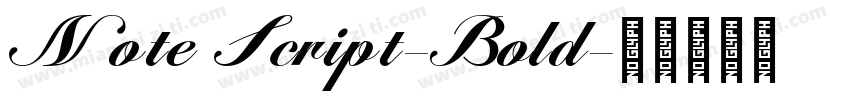 Note Script-Bold字体转换